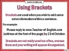 Hyphens and Brackets Teaching Resources (slide 7/10)
